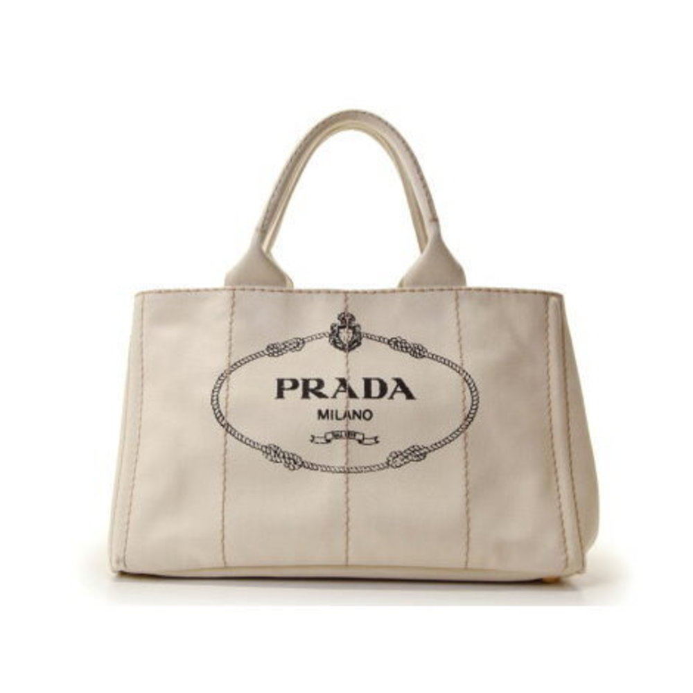 Prada Canapa Tote Bag Off White